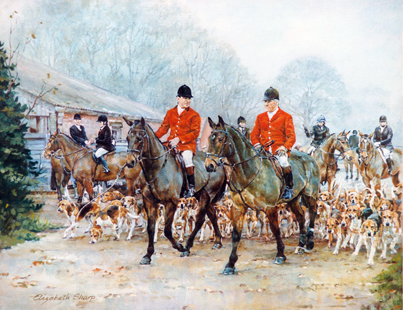 Moving off, the Belvoir from Casthorpe Farm