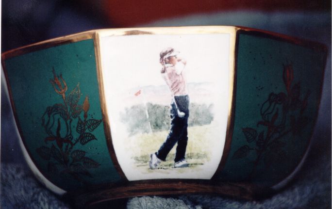 Winners keepsake for the H. S Sharp Golf Trophy Bowl