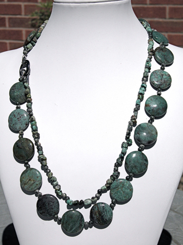 African agate, blood Jade and Opal